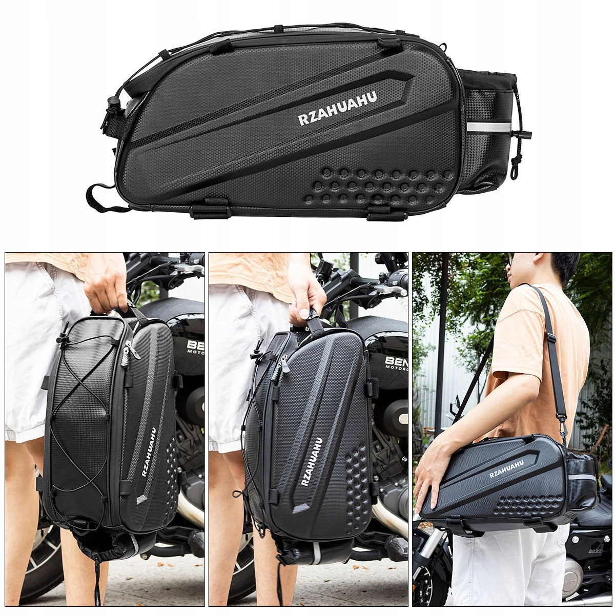 Rear bicycle pouch Rzahuahu Bicycle bag for pannier rack 20l Brand no brand