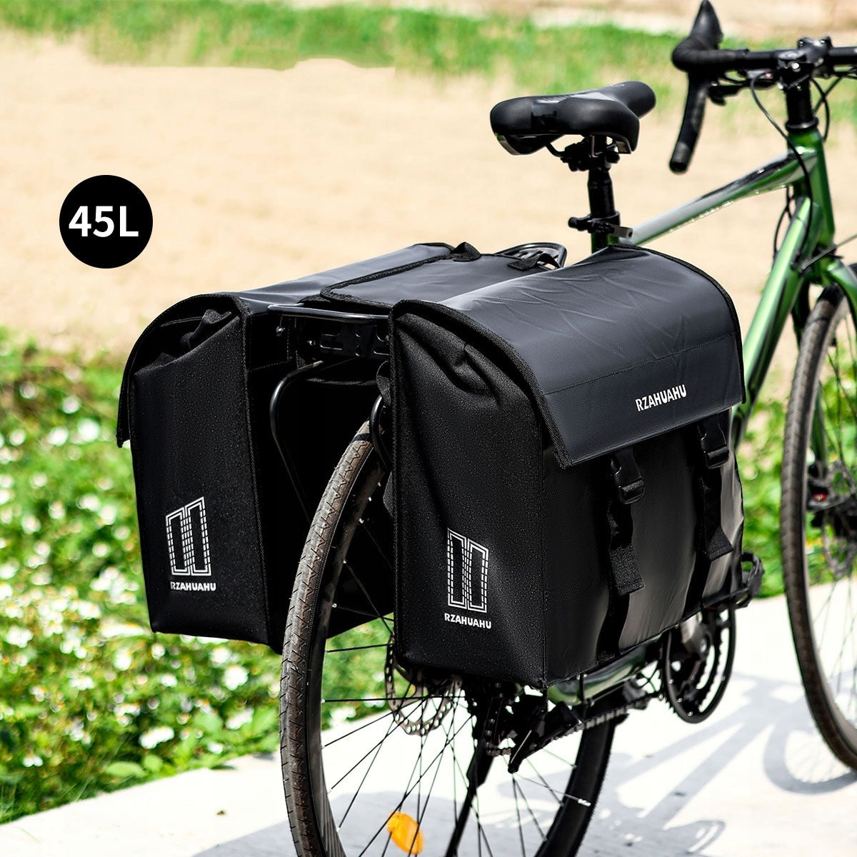 Rear bicycle pouch Rzahuahu Bicycle bag for pannier rack 45L Manufacturer code 642-45L