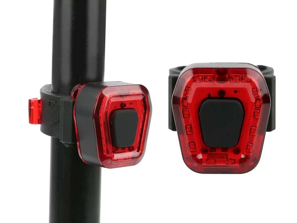 Rear bike light 14 led for bike light red strong back aku usb Color black
