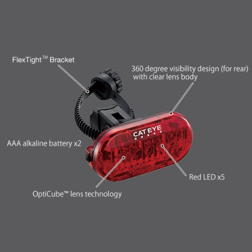 Rear lamp CatEye Omni 5 TL-LD155-R LAMP rear original BOX Model TL-LD155-R OMNI 5