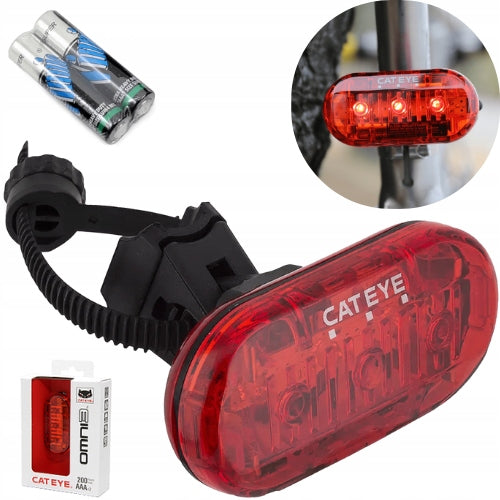 Rear light CatEye Omni 3 rear bicycle LED 360° IPX4 clip holder 200h