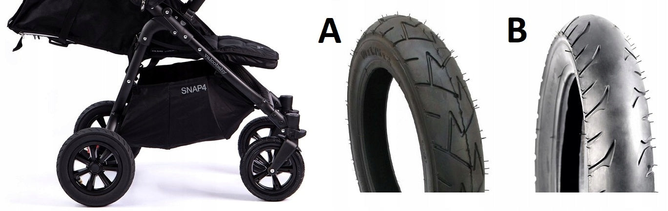 Rear tire and inner tube suitable for Valco Snap 4 Sport / Sport Duo rear Brand no brand