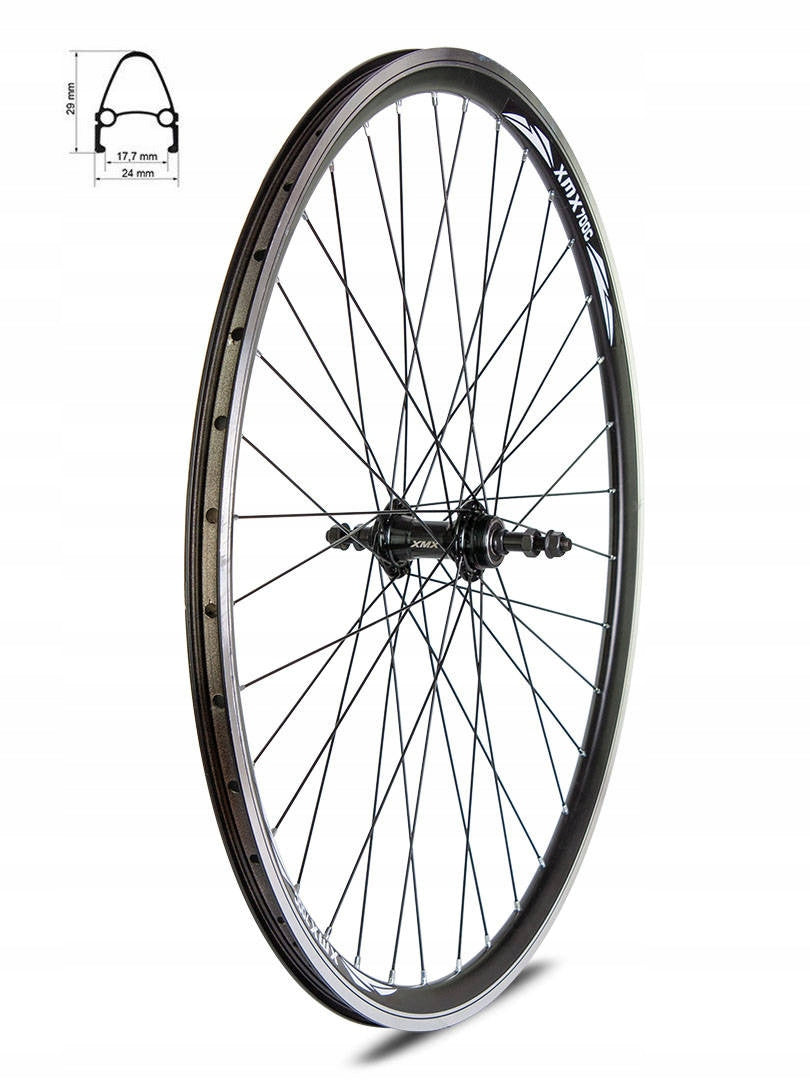 Rear wheel 28" conical rim, freewheel, machine bearings band freebie Manufacturer code 5901399900665