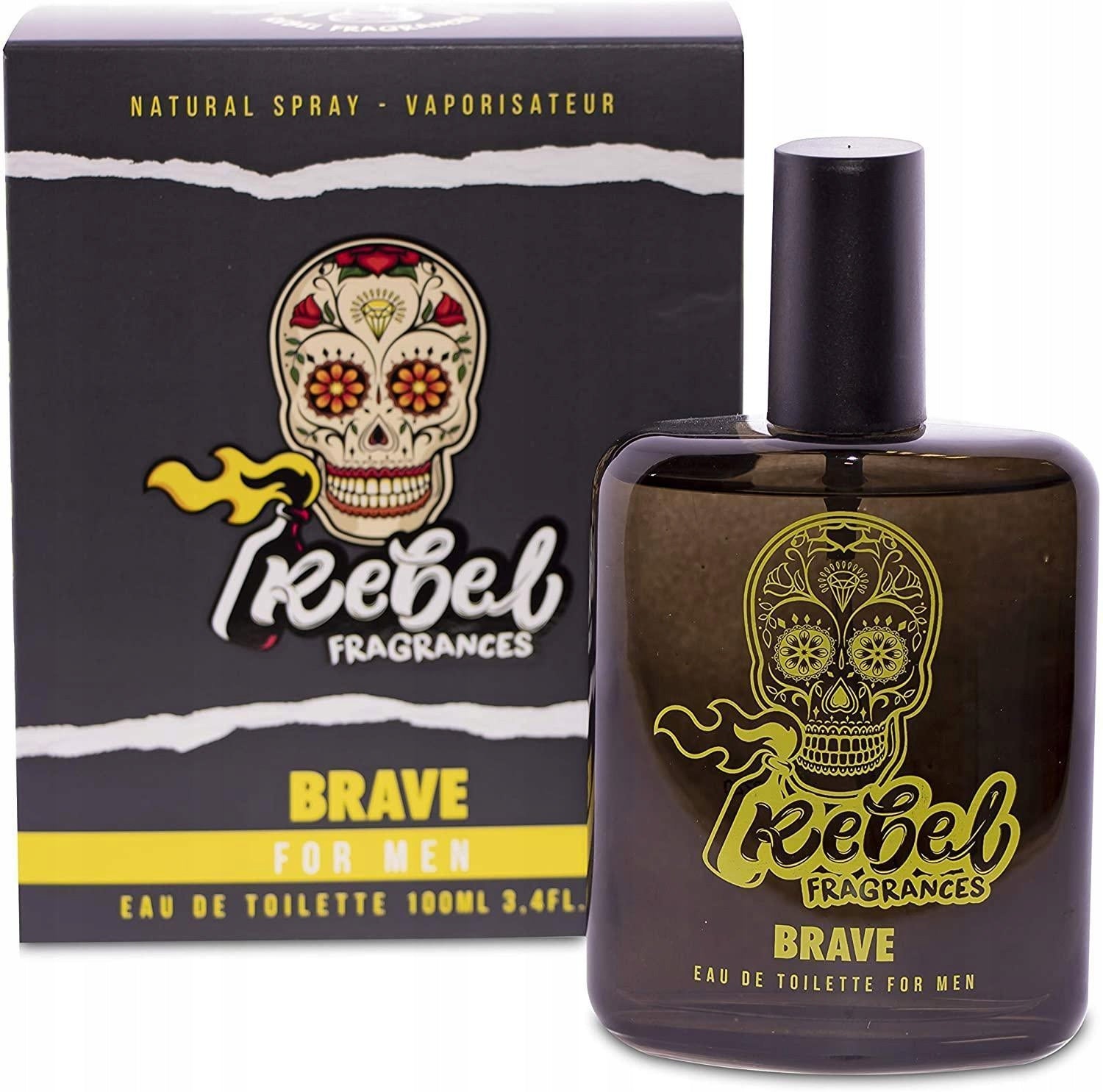 Rebel Brave Men Eau De Toilette Men's EDT 100ml Brand Rebel