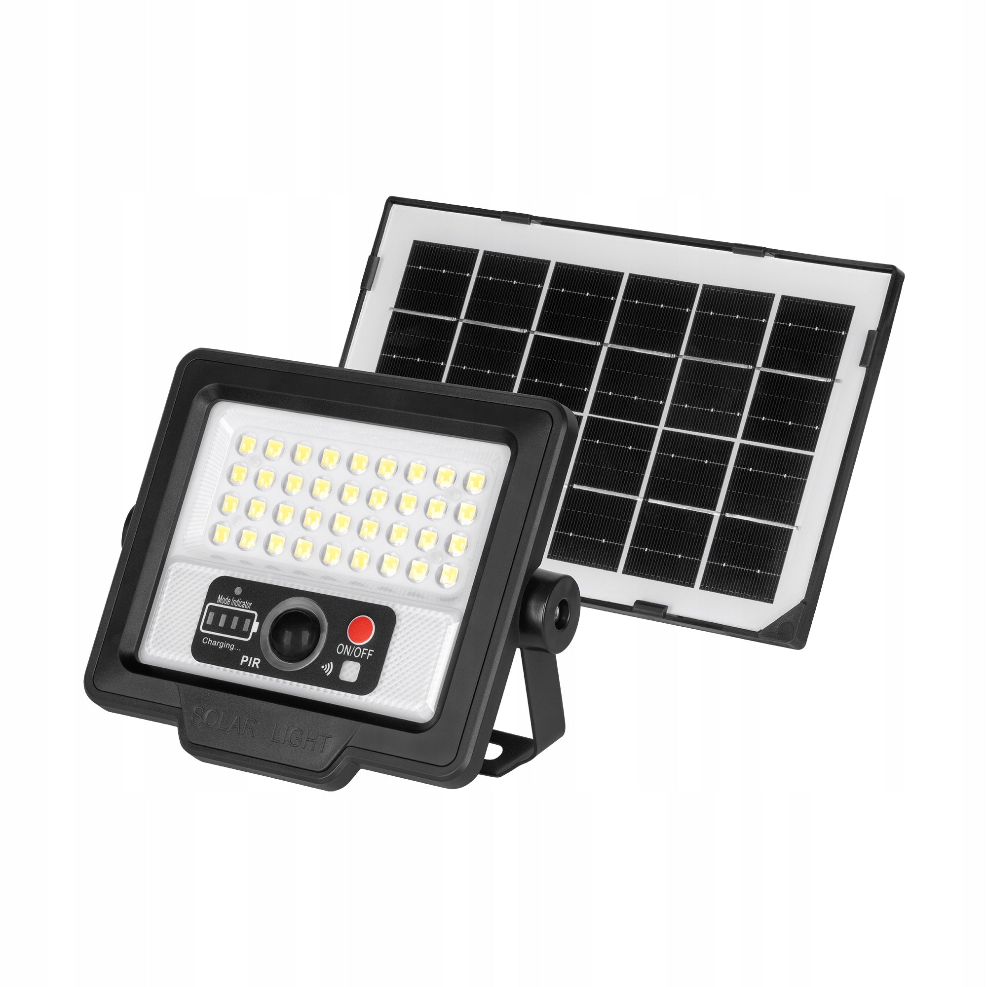 Rebel solar spotlight with motion sensor, remote controlled