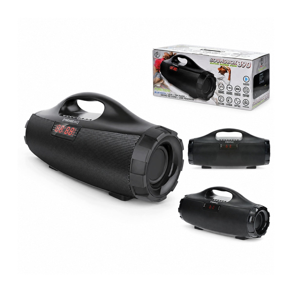 Rebeltec Bluetooth speaker SoundBOX 390 black