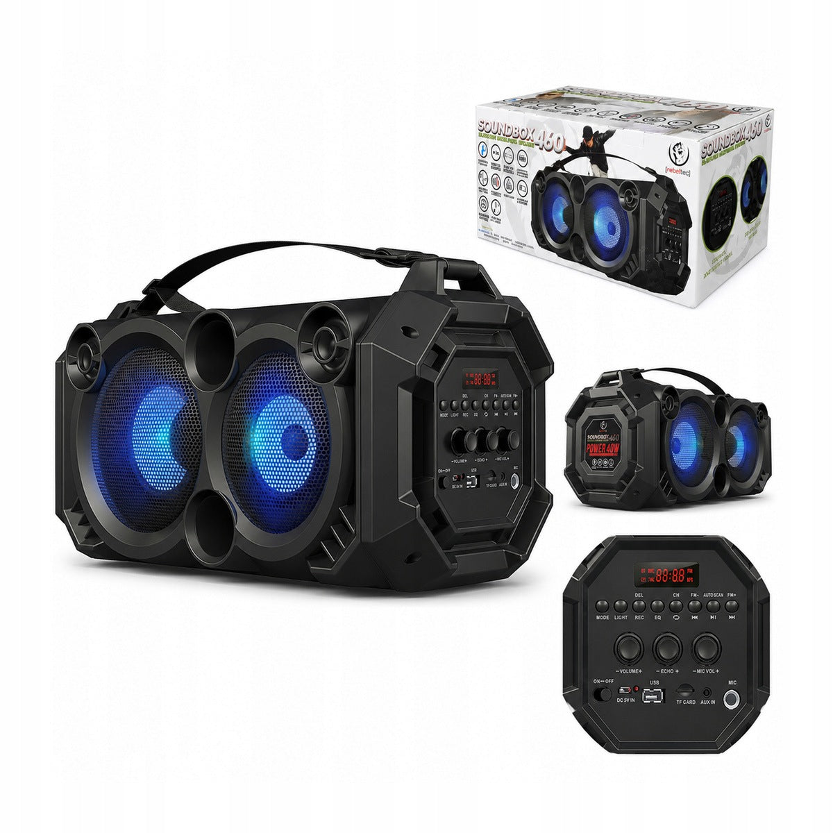 Rebeltec Bluetooth speaker SoundBOX 460 black