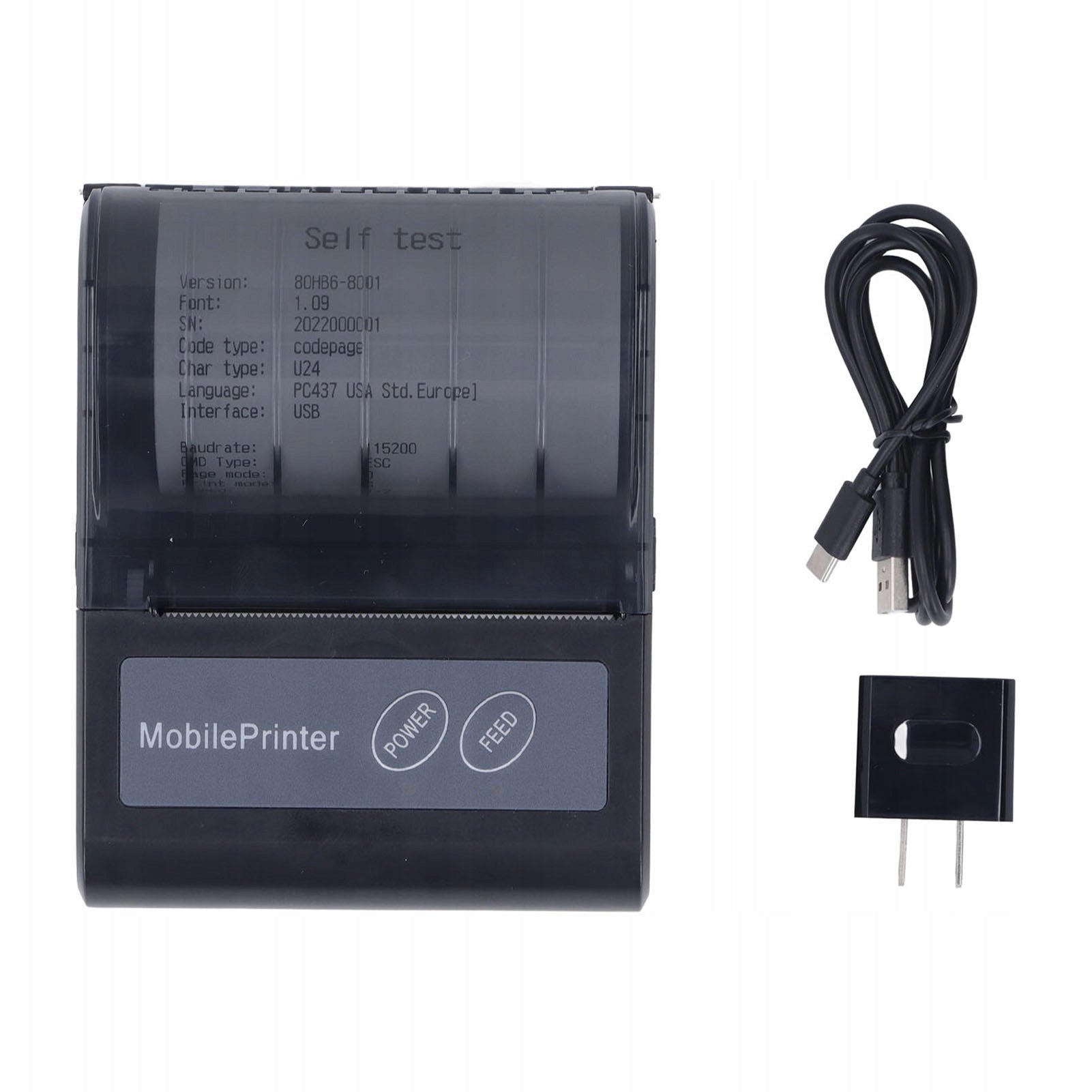 Receipt Printer, Thermal Printer High Efficiency US Plug 10 Printing technology other