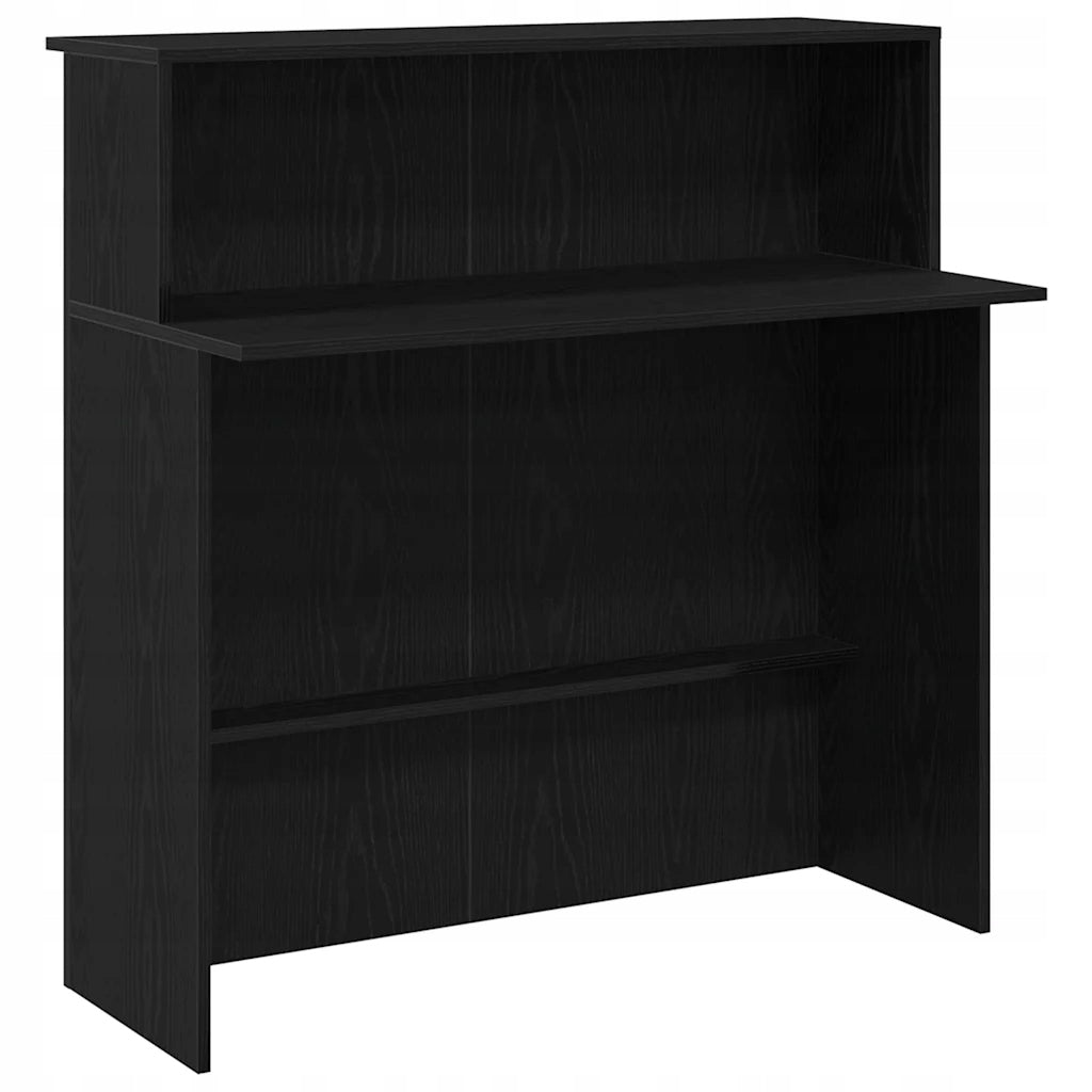 Reception desk black 100x50x103,5 cm Wood kl