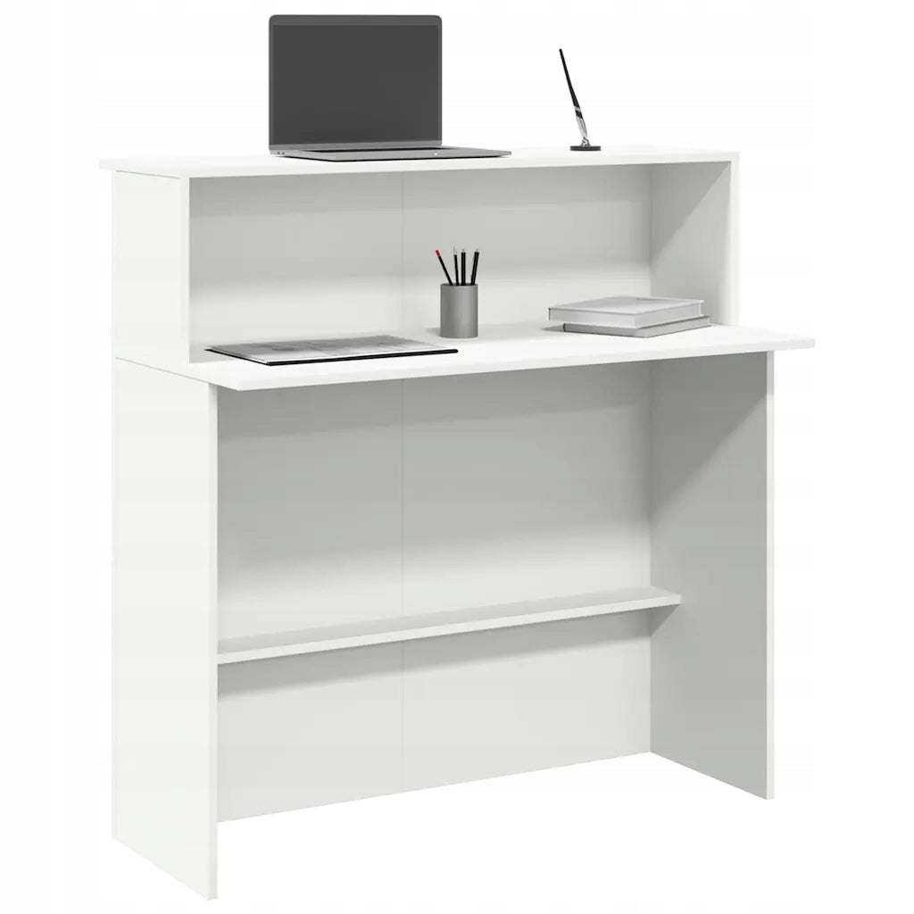 Reception desk white 100x50x103,5 cm Wood kl Brand VidaXL