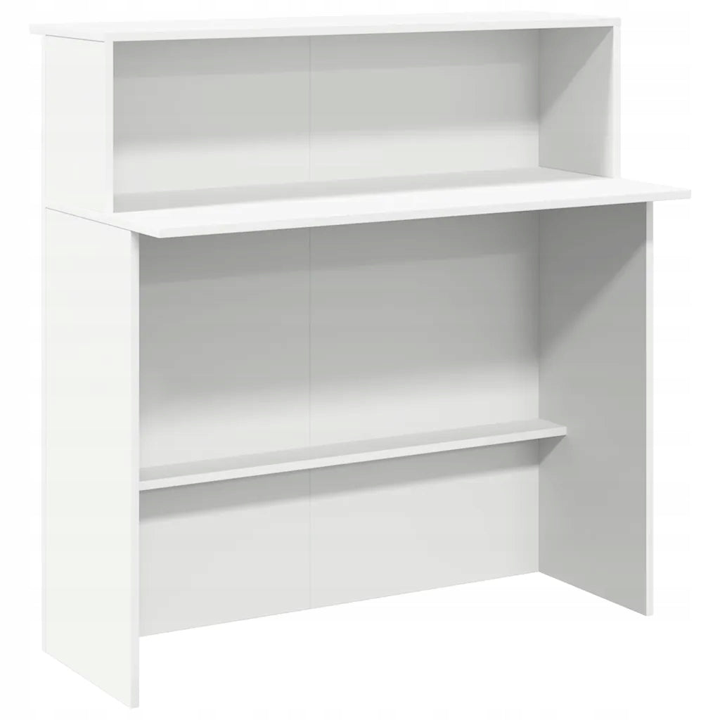 Reception desk white 100x50x103,5 cm Wood kl Furniture color white