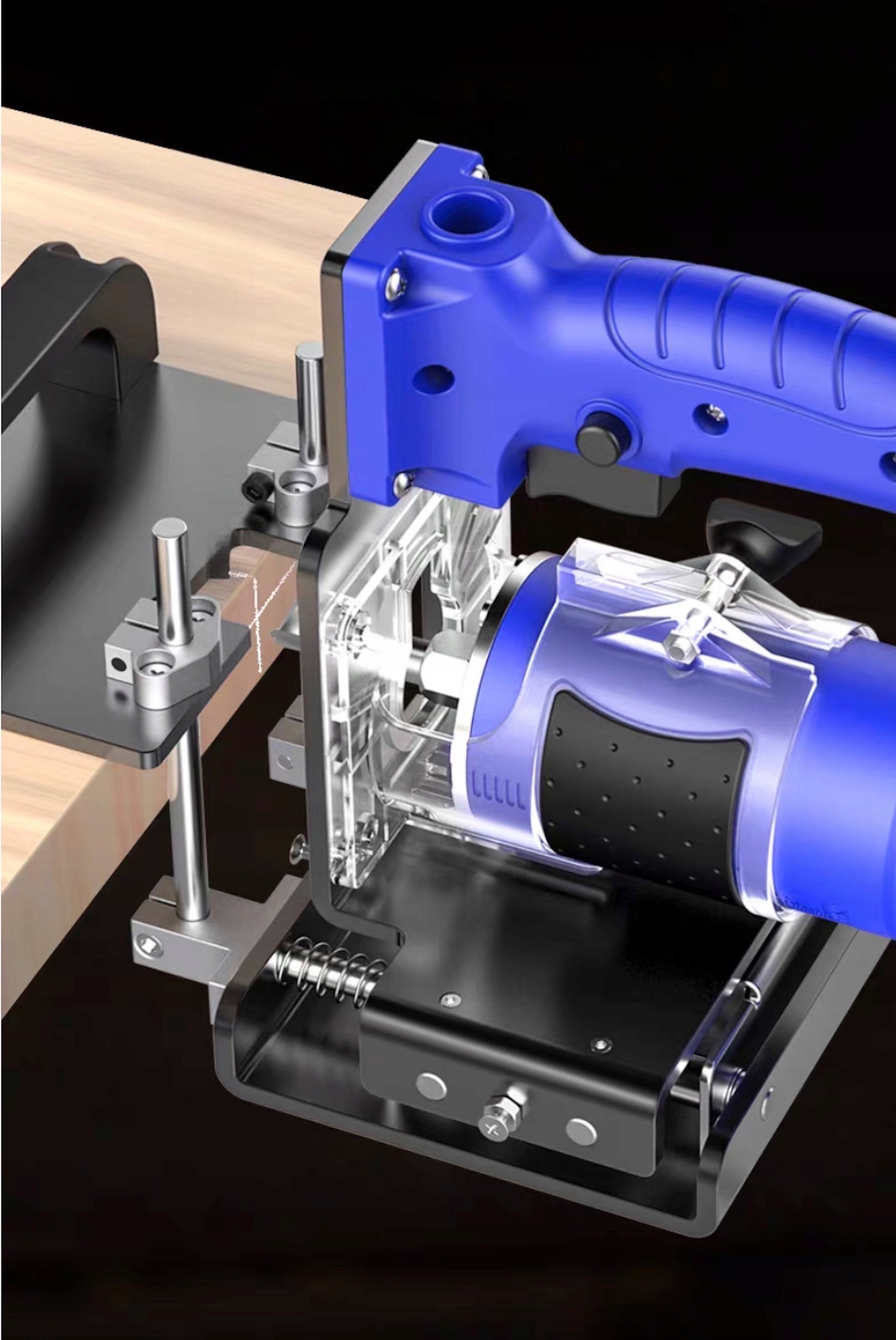 Recessed connection groove attachment + spindle milling machine Packaging status original