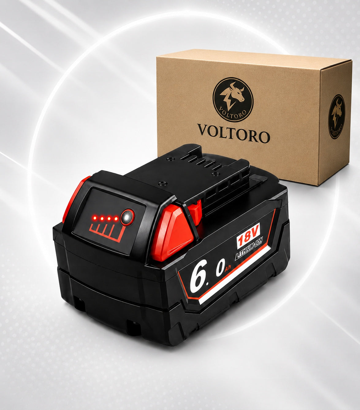 Rechargeable Battery for Milwaukee 18V REDLITHIUM M18 New Cells A+ 6000mAH
