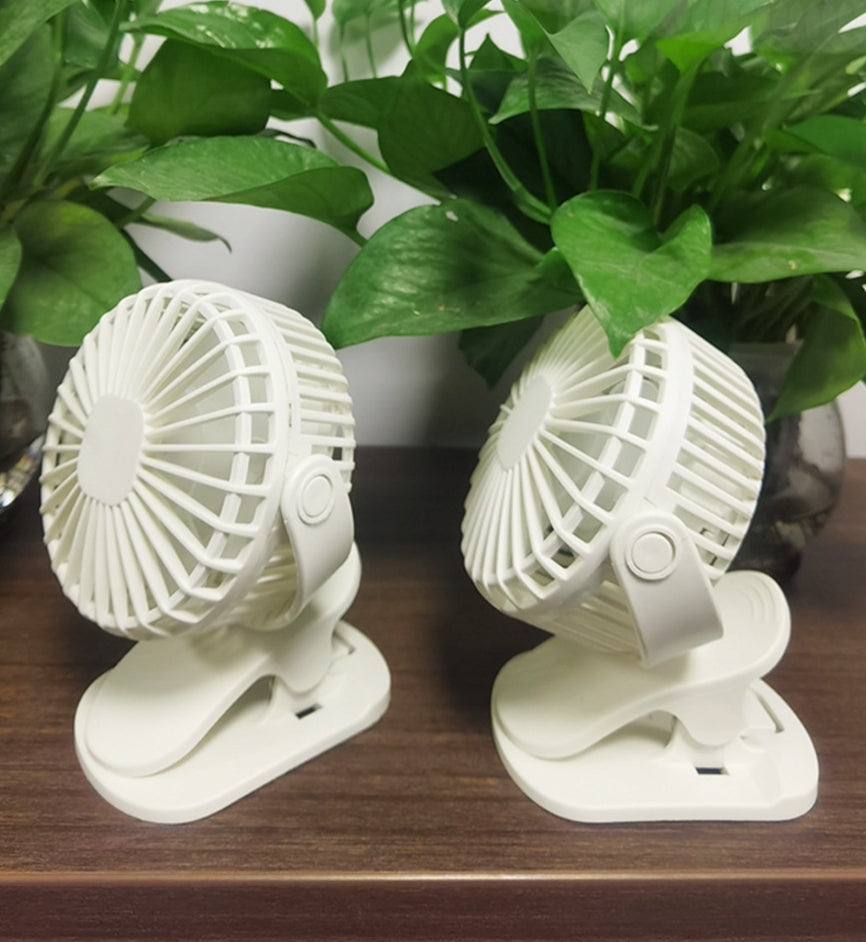 Rechargeable Fan for USB Clip Desk Quiet Small White Manufacturer code 99813583