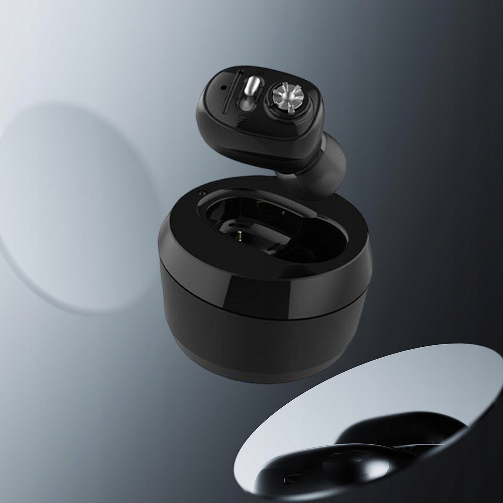 Rechargeable Invisible Enhancer Sound Noise Reduction Mini High Power Black Medical device no