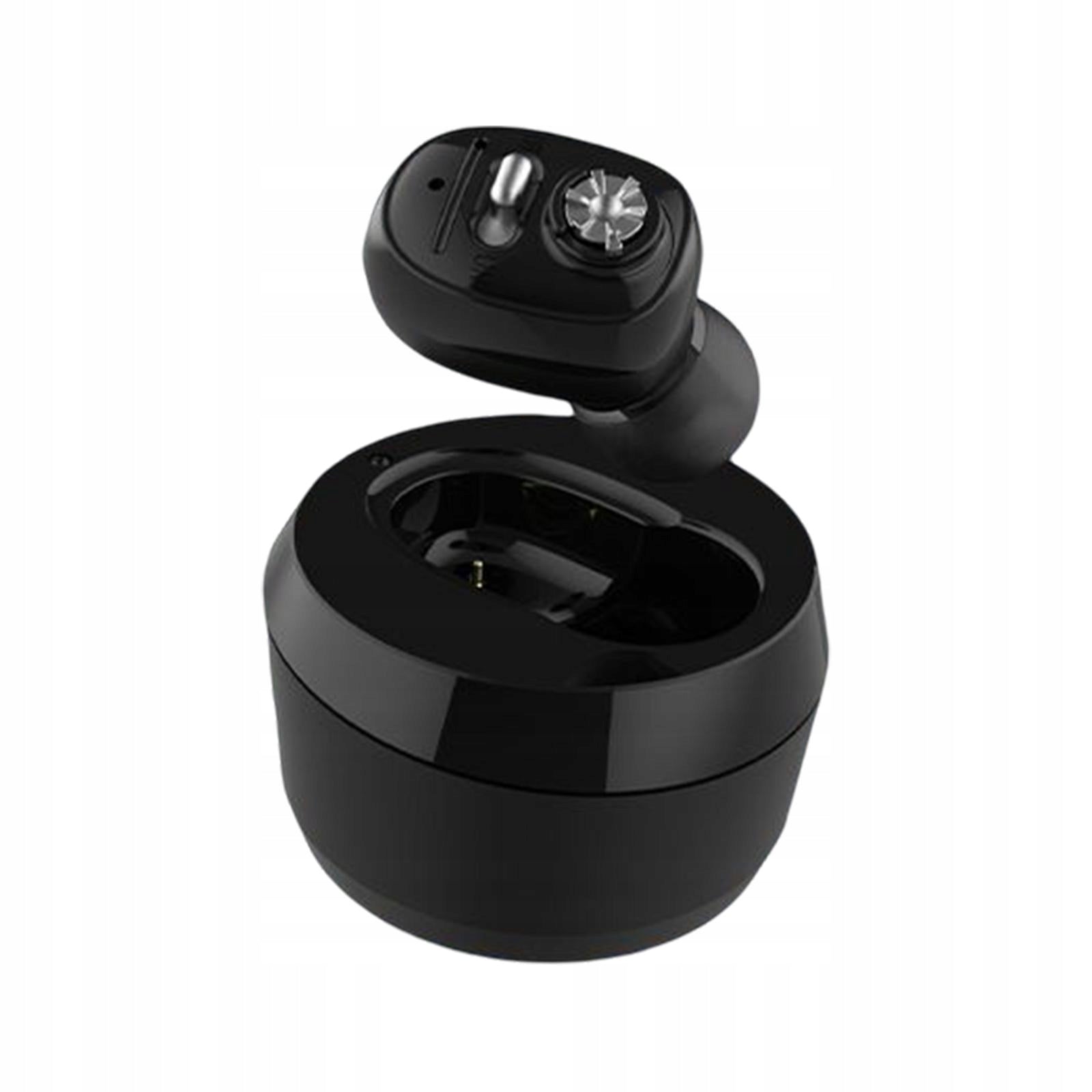 Rechargeable Invisible Enhancer Sound Noise Reduction Mini High Power Black