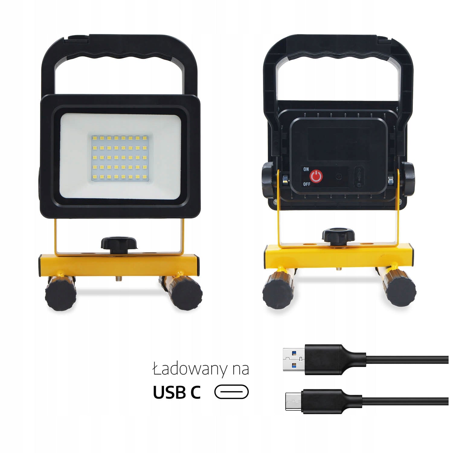 Rechargeable LED Floodlight Halogen Workshop 20W 4000K IP54 Brand no brand