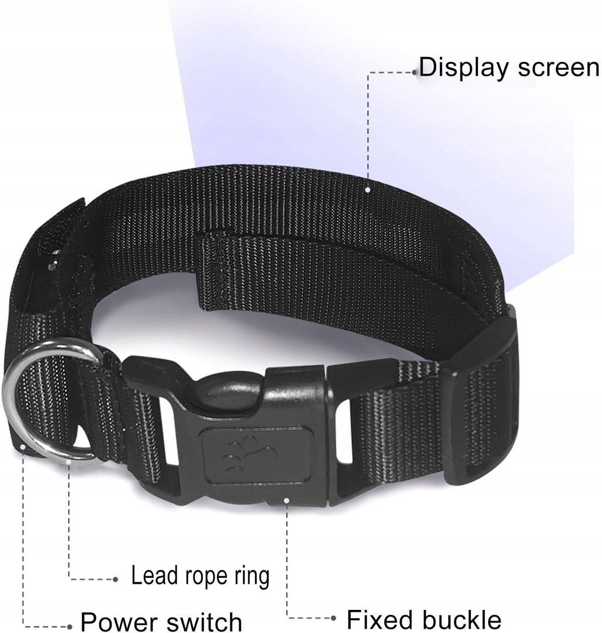 Rechargeable LED Neckband, Attractive Programmable Halsband For Kind automatic leash