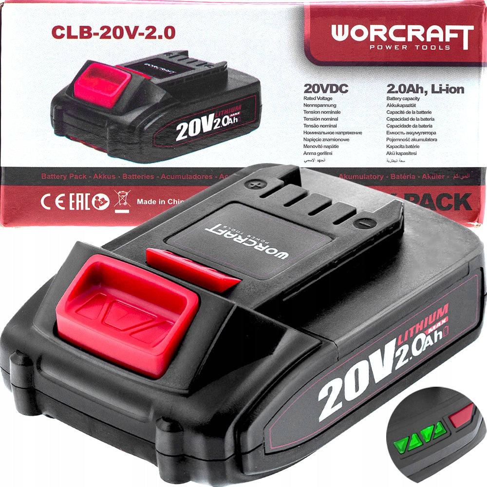 Rechargeable LI-ION Worcraft CLB-20V-2.0HC 20V 2000mAh One For All