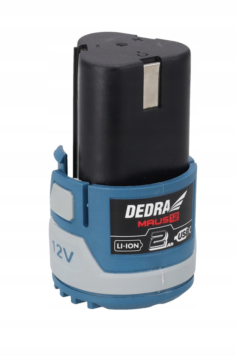 Rechargeable Li-Ion battery DEDRA MAUS 2.0Ah 12V without memory effect Battery capacity 2 Ah