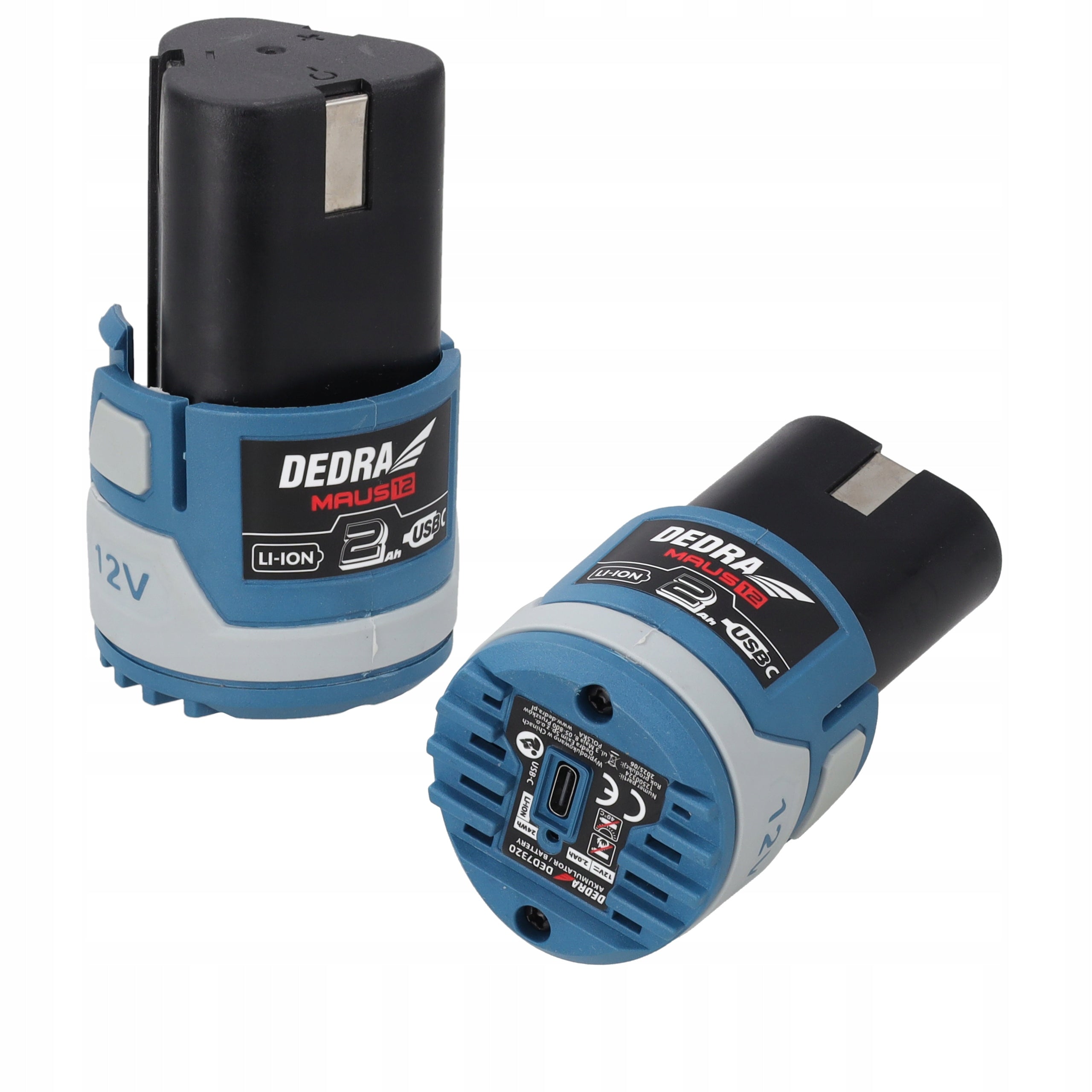 Rechargeable Li-Ion battery DEDRA MAUS 2.0Ah 12V without memory effect