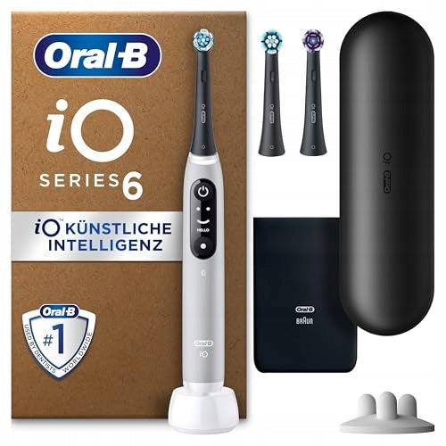 Rechargeable Oral-B iO 6 Electric Toothbrush, Multicolor, 3 Brush Heads