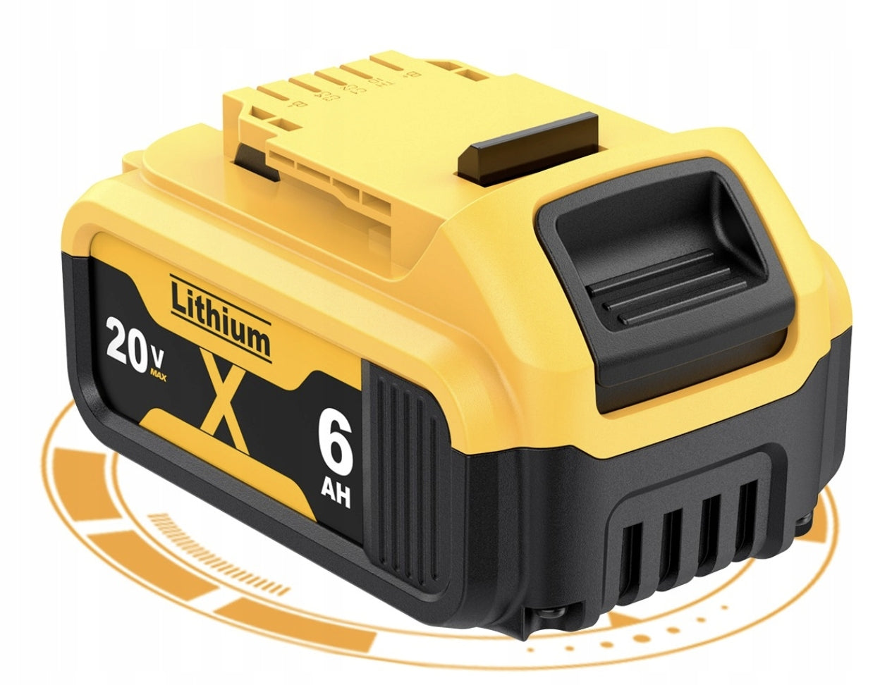 Rechargeable Replacement For DeWalt 20V 6.0Ah Li-Ion DCB184 DCB182 DCB200 DCB201 Manufacturer code 43657658979