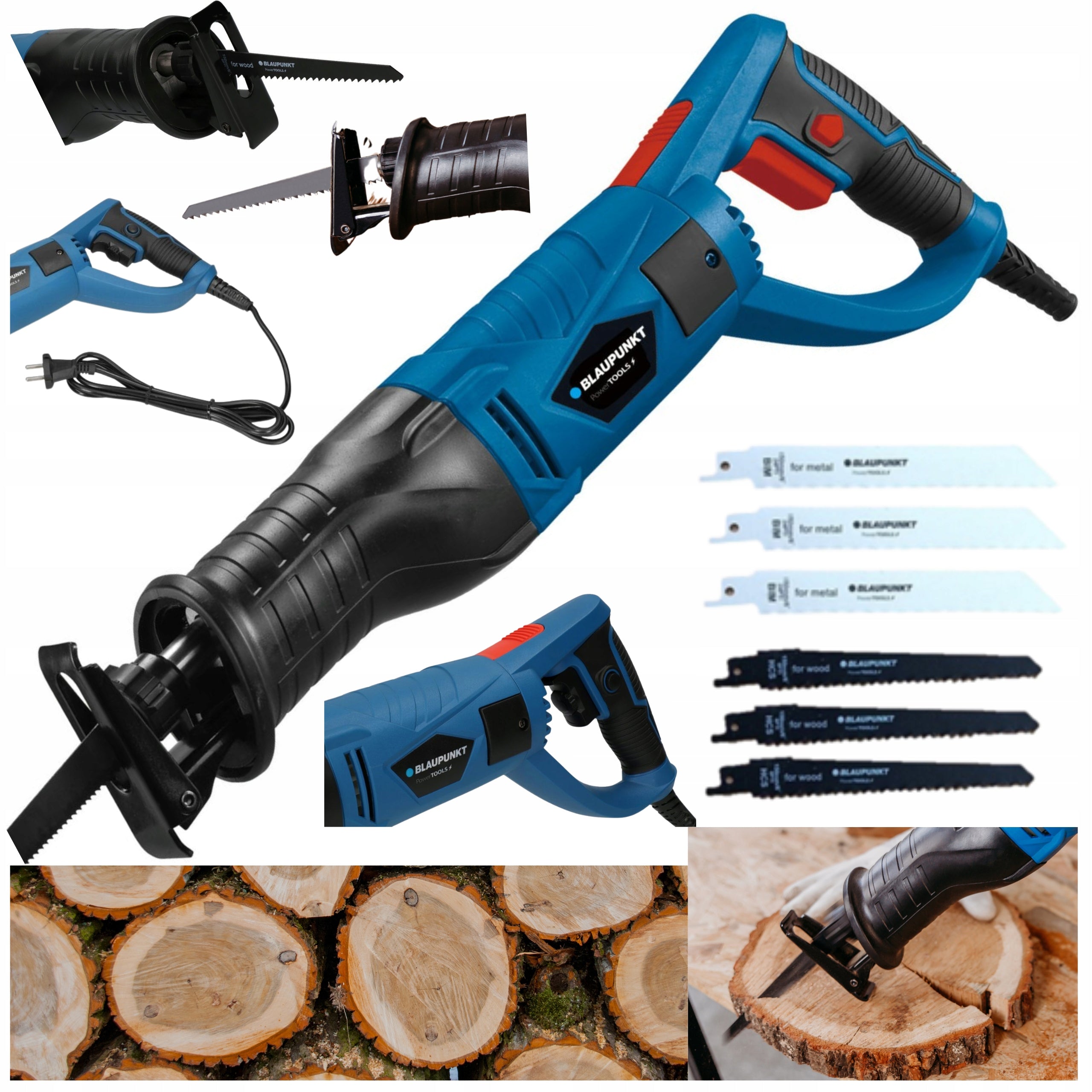 Reciprocating Jigsaw Lisi Tail 6 Saw Blades 1200 W Rotating Strong