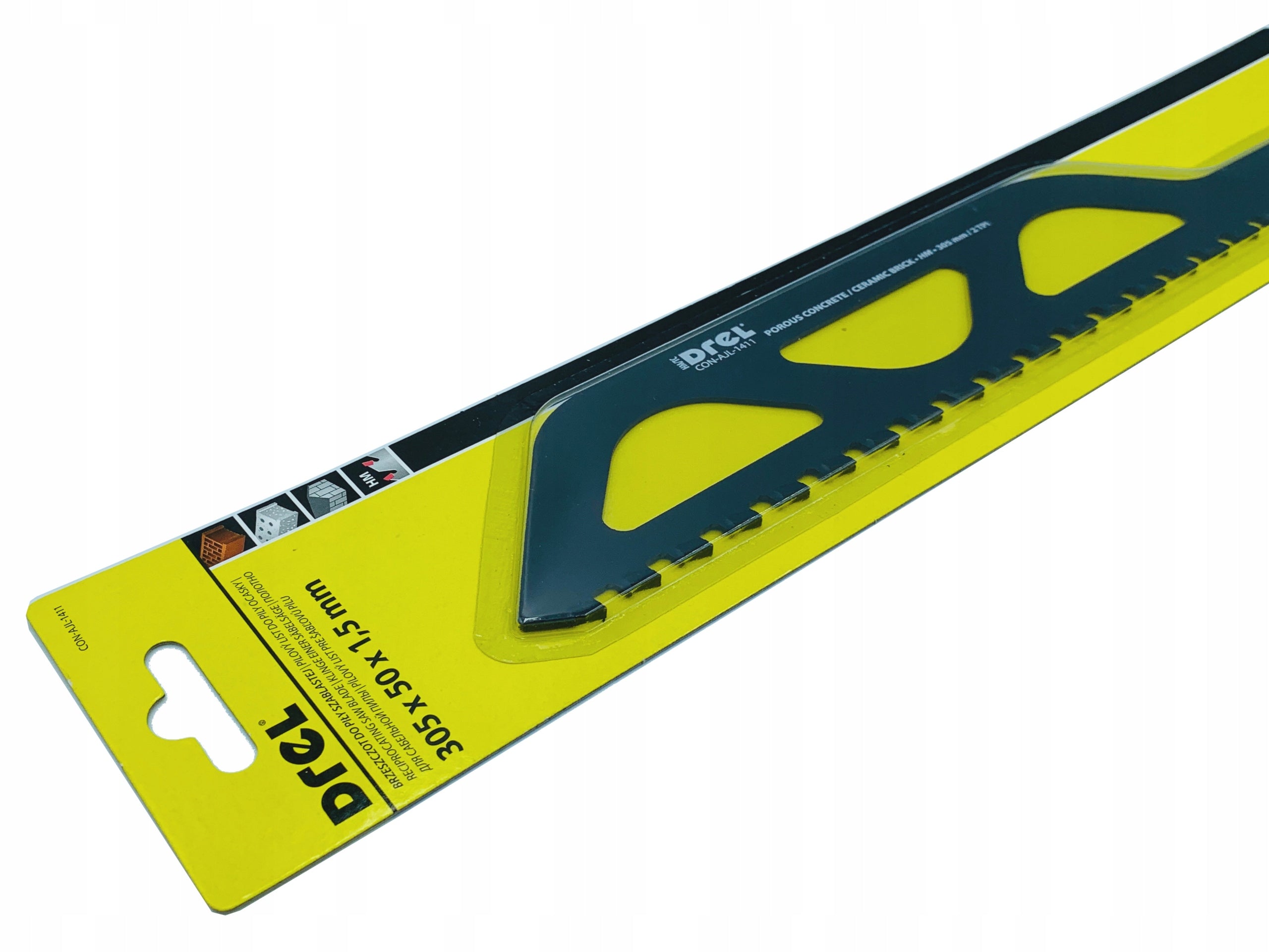 Reciprocating saw blade CELLULAR CONCRETE AERATED CONCRETE 305/50mm Drel Purpose concrete aerated concrete bricks cement slabs drywall