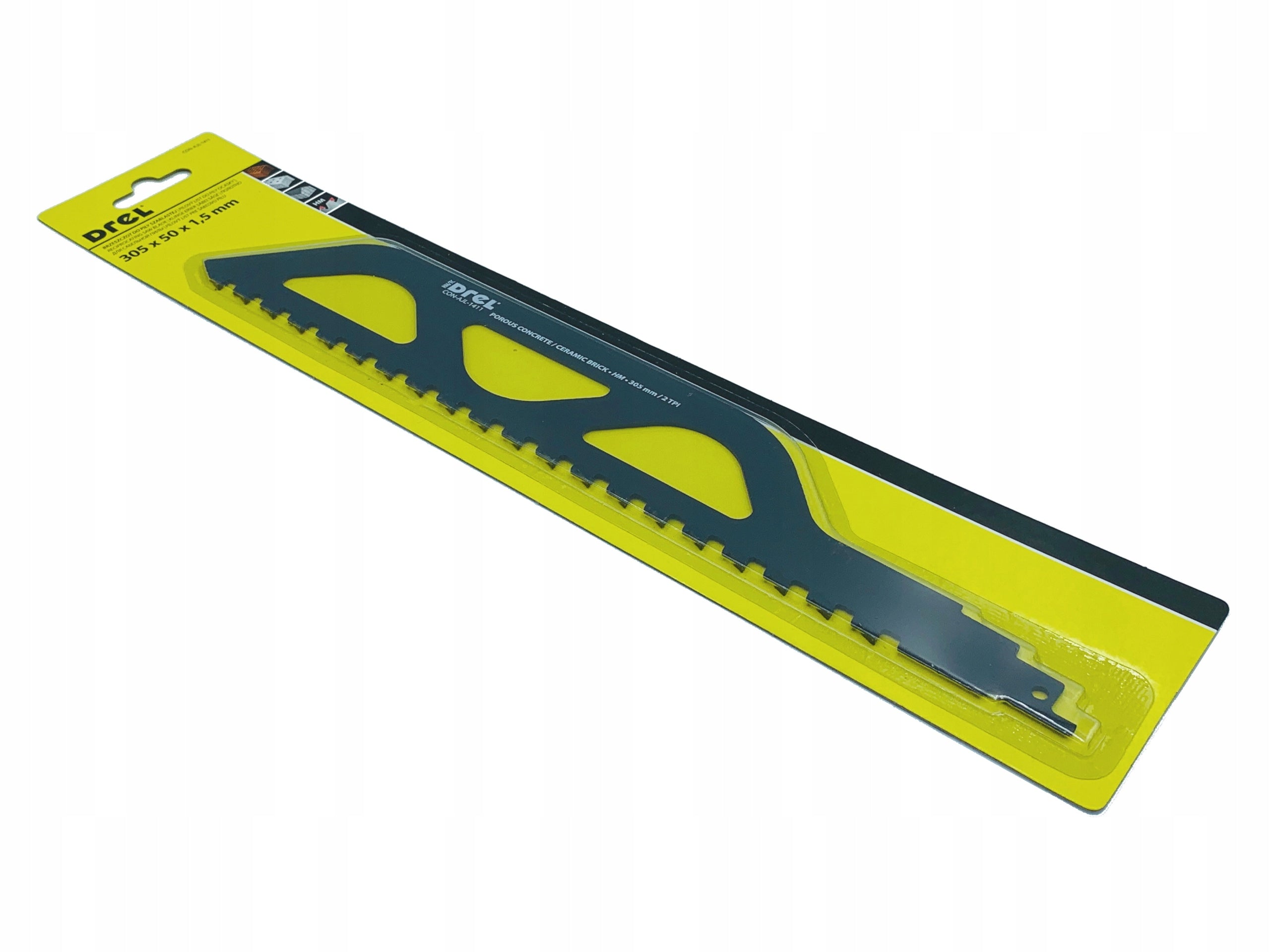 Reciprocating saw blade CELLULAR CONCRETE AERATED CONCRETE 305/50mm Drel Series CON-AJL-1411