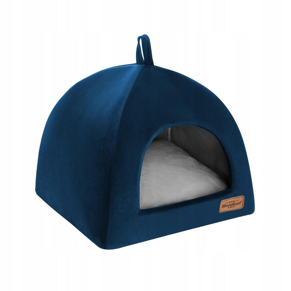 Recobed Welurove booth - navy blue - size S - 40x40 cm