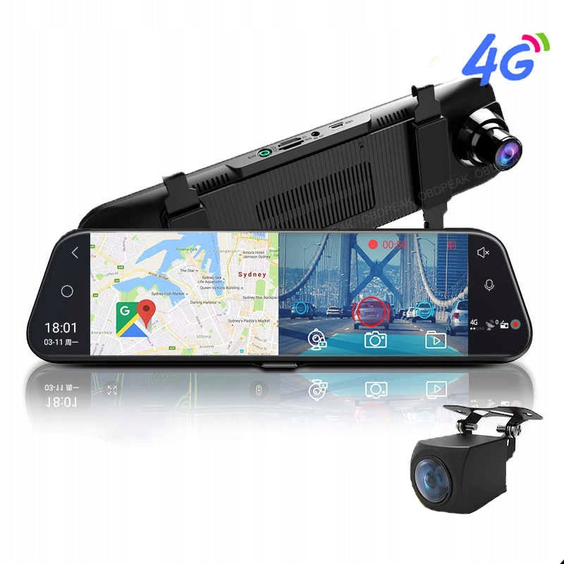 Recorder CAMERA 2025 Mirror Android ADAS 4G WiFi GPS NAVIGATION Brand Smartcams
