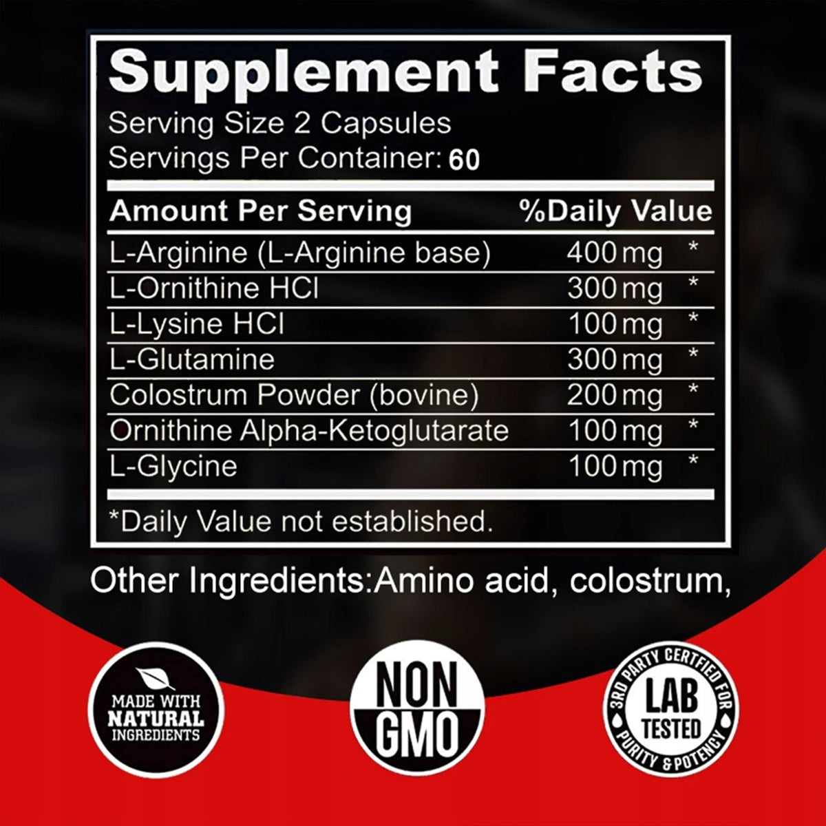 Recovers – L-Arginine-ExtRA Strong nitric oxide, enhancertestoste rone... Manufacturer code Xemenry