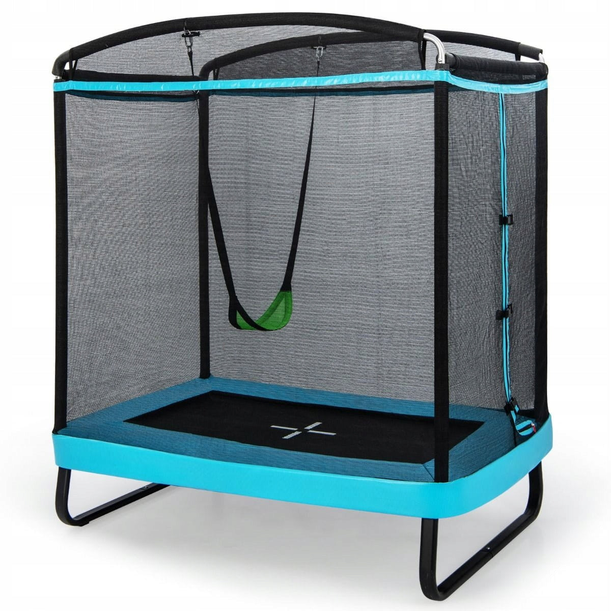 Rectangular 2in1 Children's Trampoline with Swing