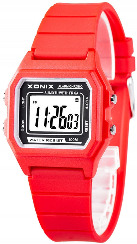Rectangular Children's Digital Watch XONIX WR100m