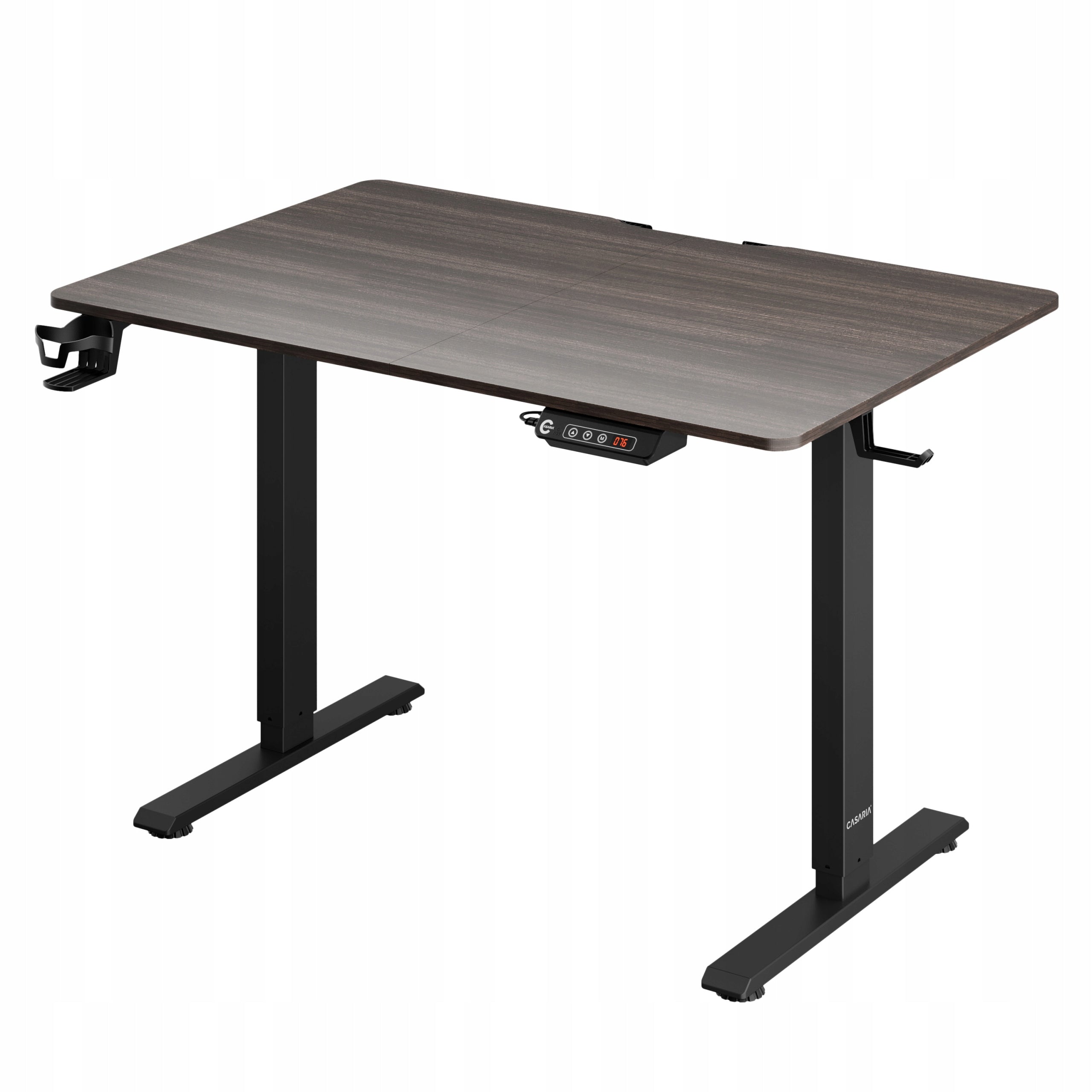 Rectangular desk Casaria 110 x 60 x 73 cm shades of brown