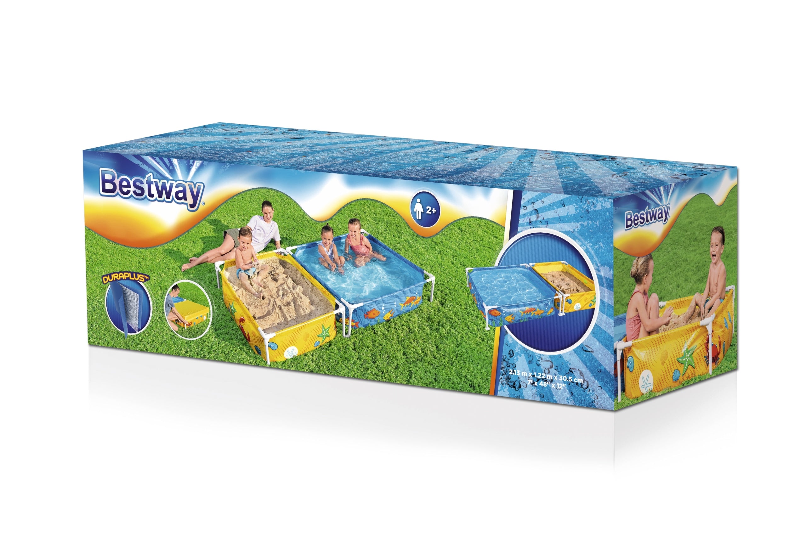 Rectangular frame pool Bestway 561CF 213 x 122 cm Length 213 cm