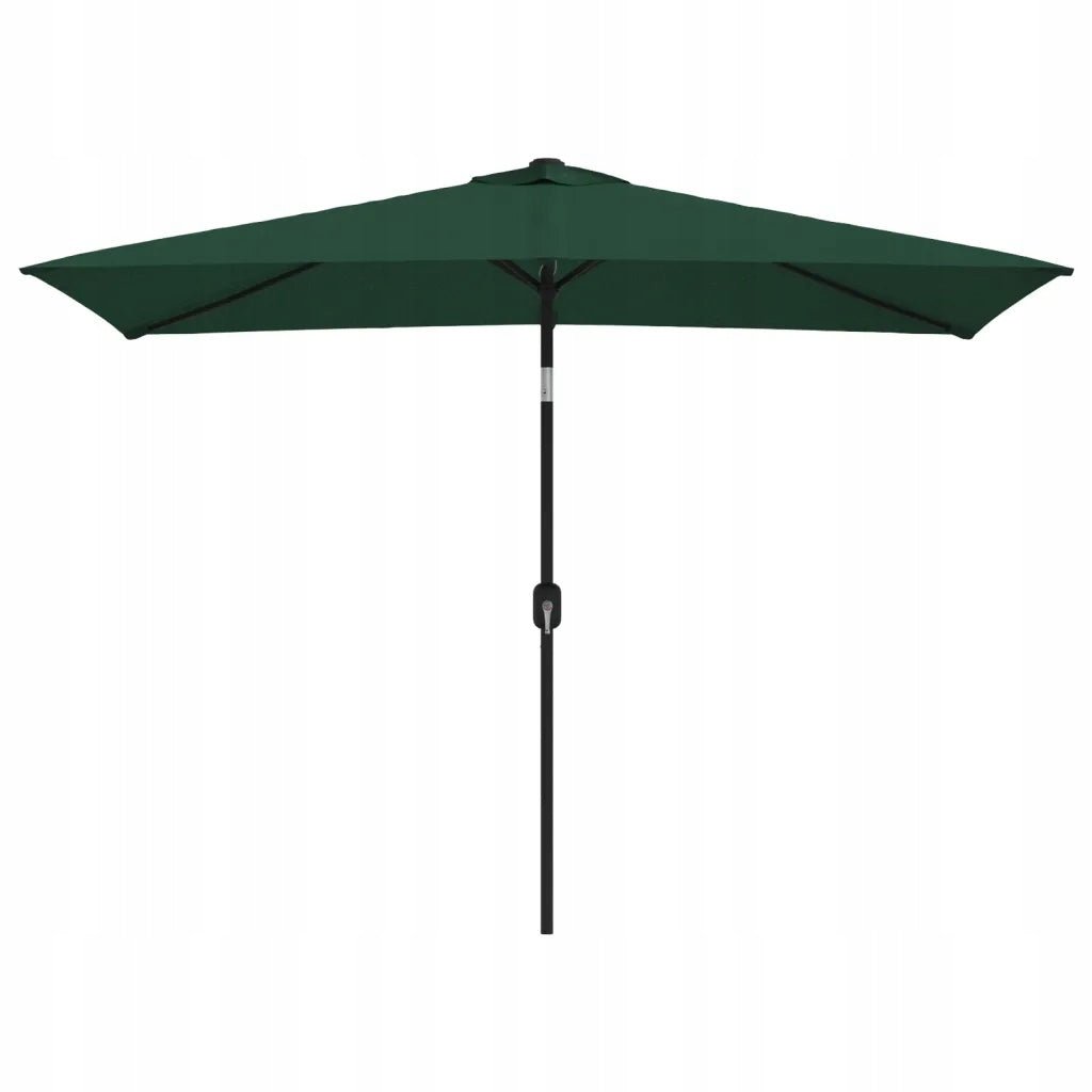 Rectangular garden umbrella, green, 200x300 cm