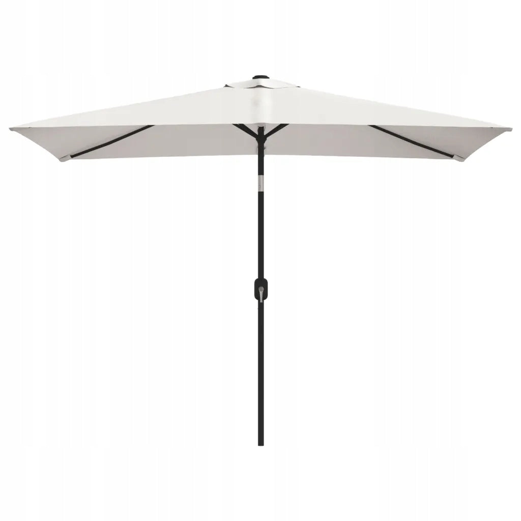 Rectangular garden umbrella, white, 200x300 cm