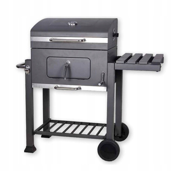 Rectangular grill with lid 114x60x108cm CHARCOAL GRILL STEEL FOR GRILLING