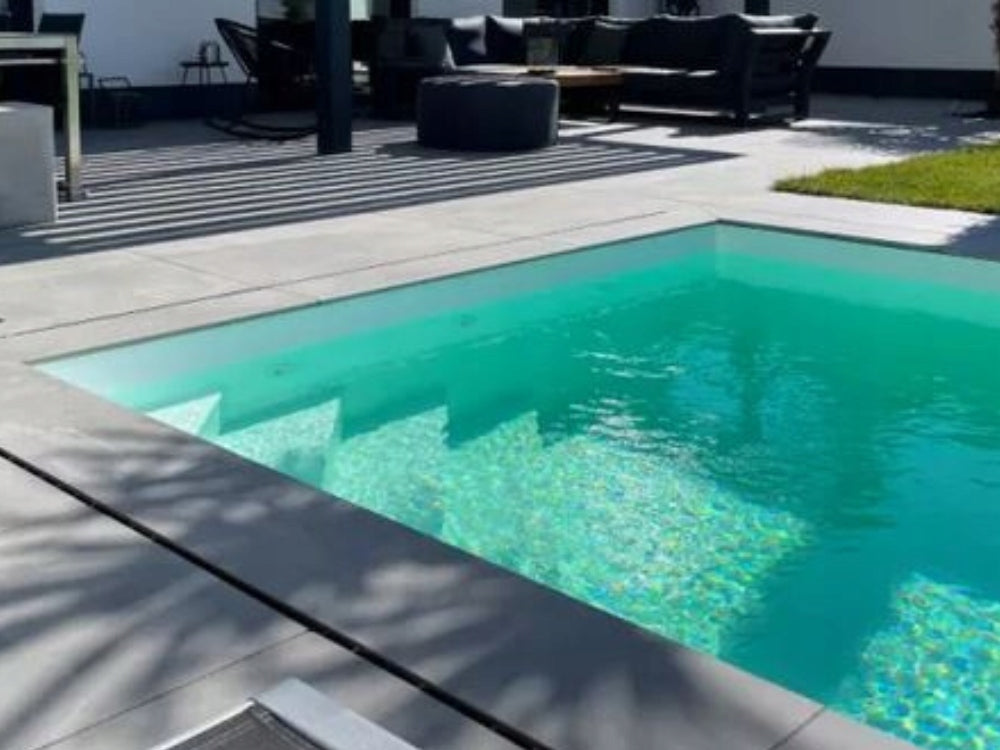 Rectangular polypropylene swimming pool 6x3x1,5 m, 25m3, assembly, accessories. Series PP