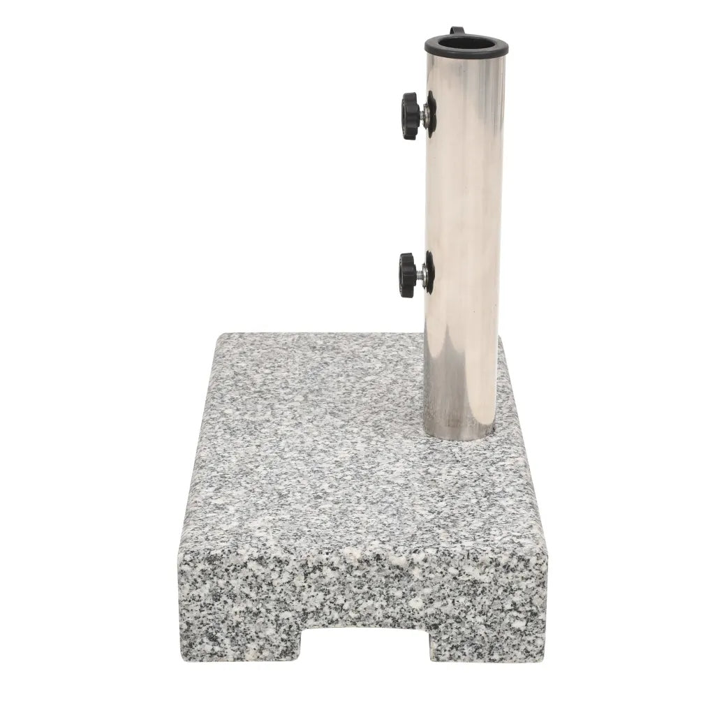 Rectangular umbrella base, granite, 25 kg Color gray
