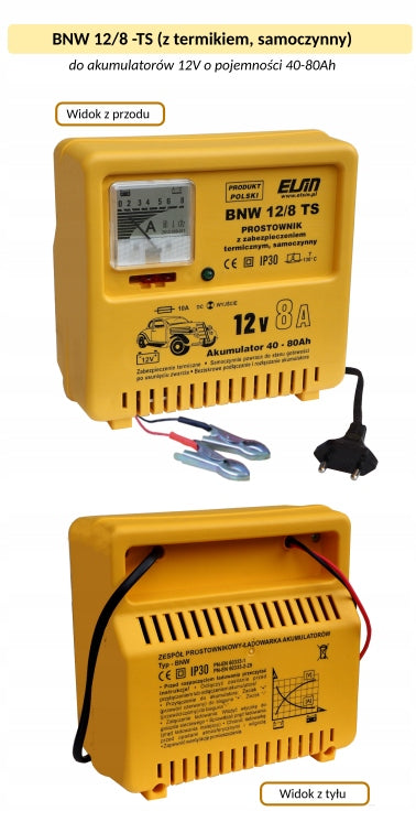 Rectifier - battery charger BNW 12/8-TS
