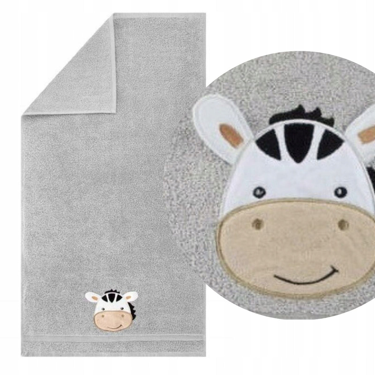 Spiin Kinderbadetuch Zebra, 70x140 cm 