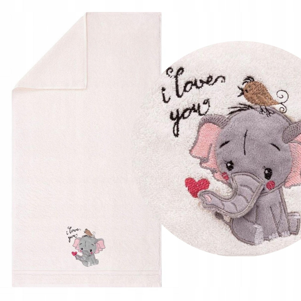 Spiin Kinderbadetuch Elefant, 70x140 cm 