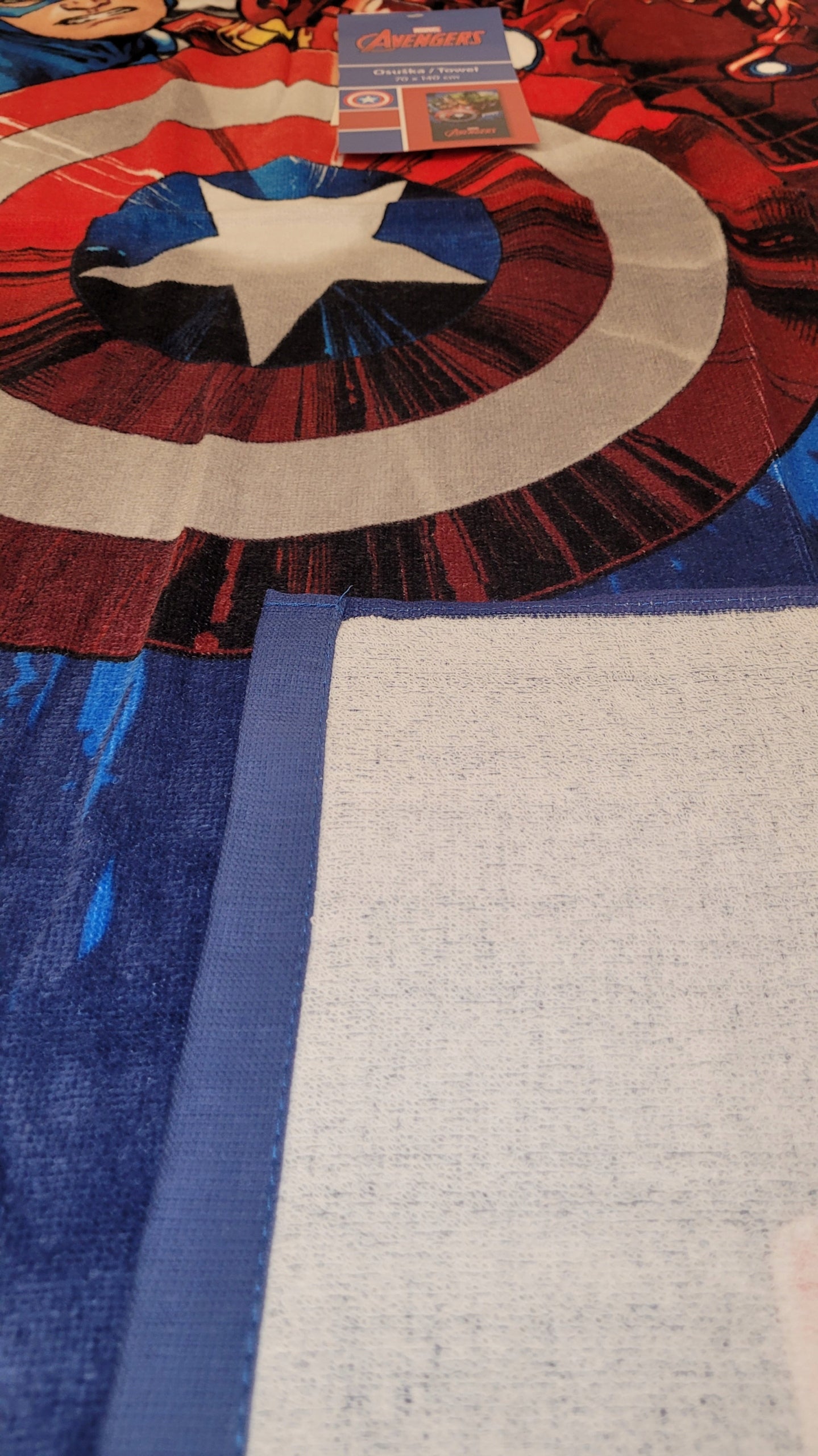 Kinderhandtuch Avengers, 70x140 cm 