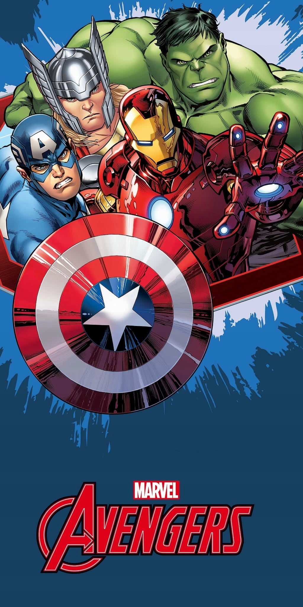 Kinderhandtuch Avengers, 70x140 cm 