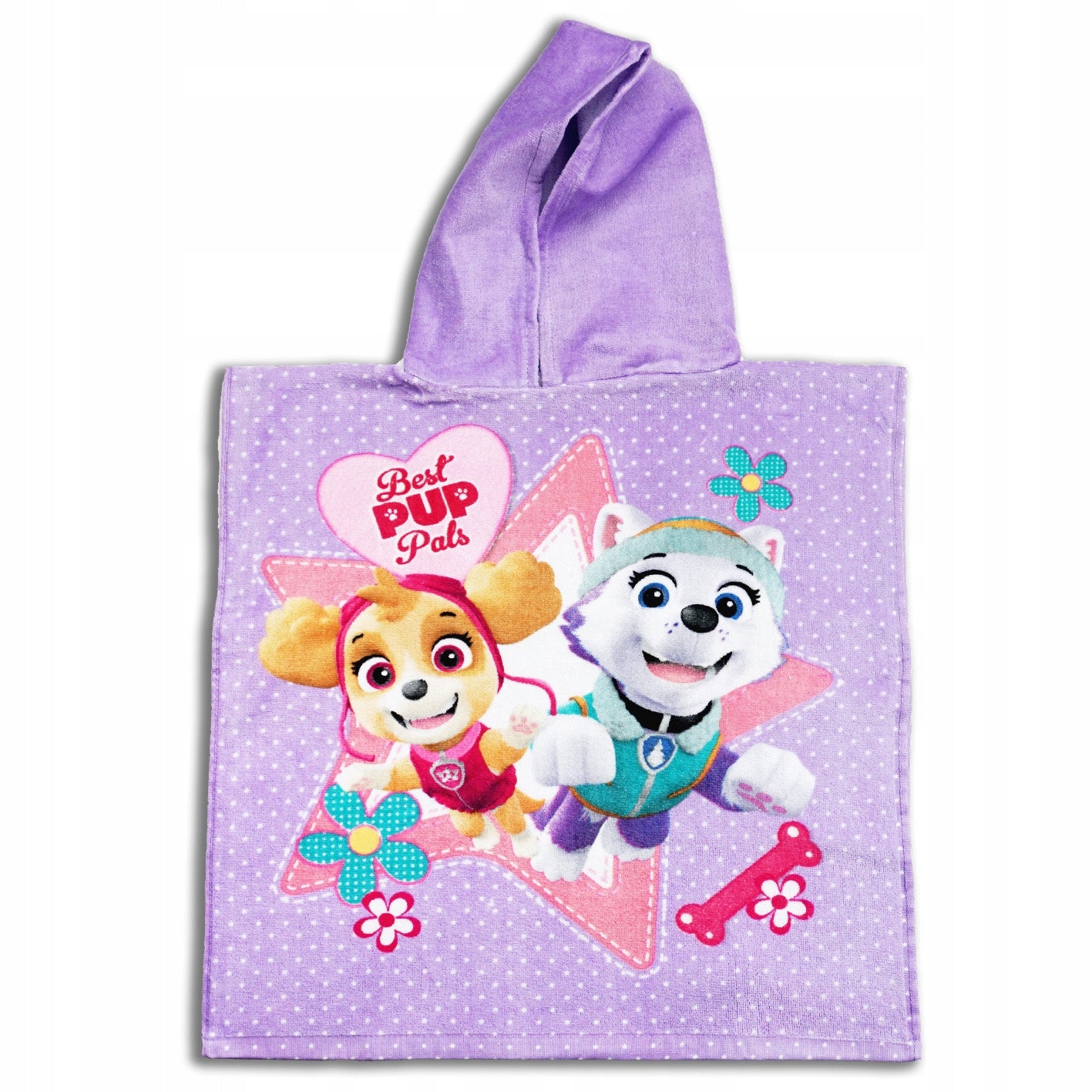 Vaikiškas rankšluostis Poncho Paw Patrol, 50x100 cm