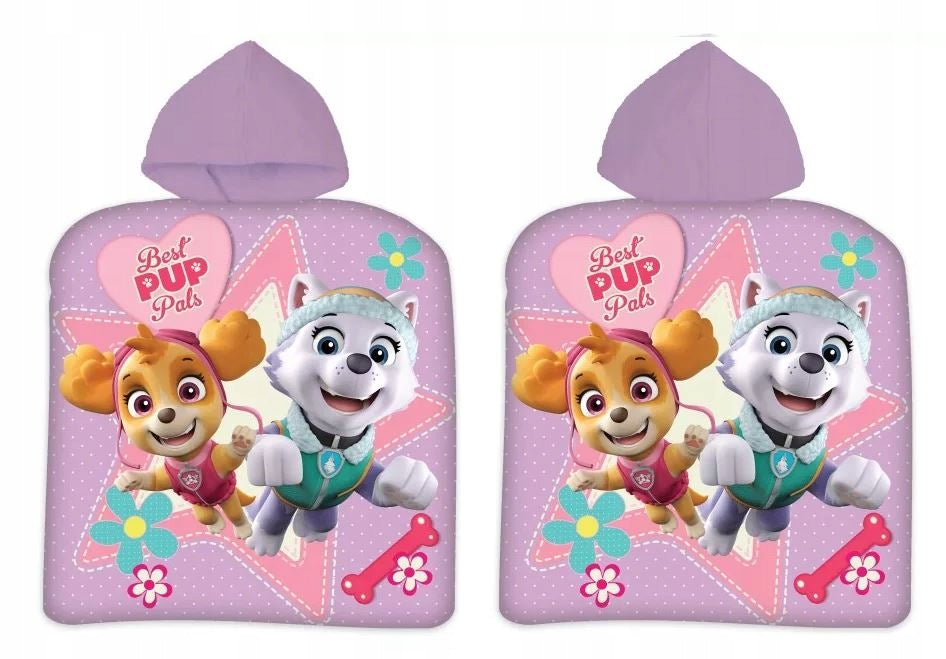 Vaikiškas rankšluostis Poncho Paw Patrol, 50x100 cm