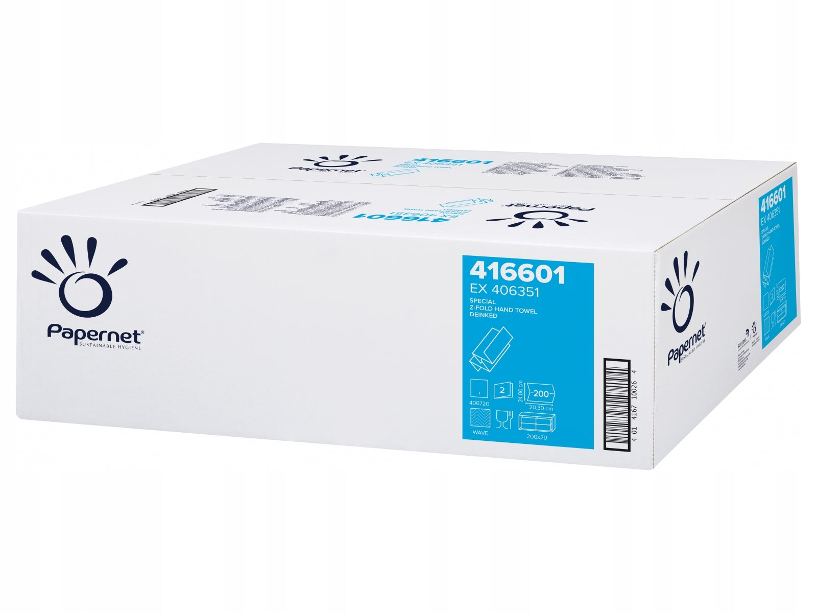 Papernet-Servietten 2-lagig, 200 Stück. 